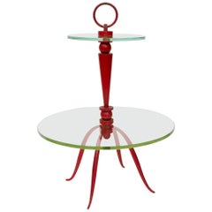 Small Painted Metal Cocktail Table by René Prou