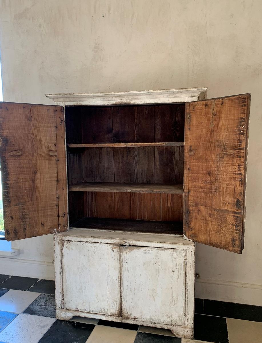 Small Painted  Cupboard, 19th Century 4