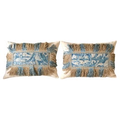 Antique Small pair Fortuny Cushions