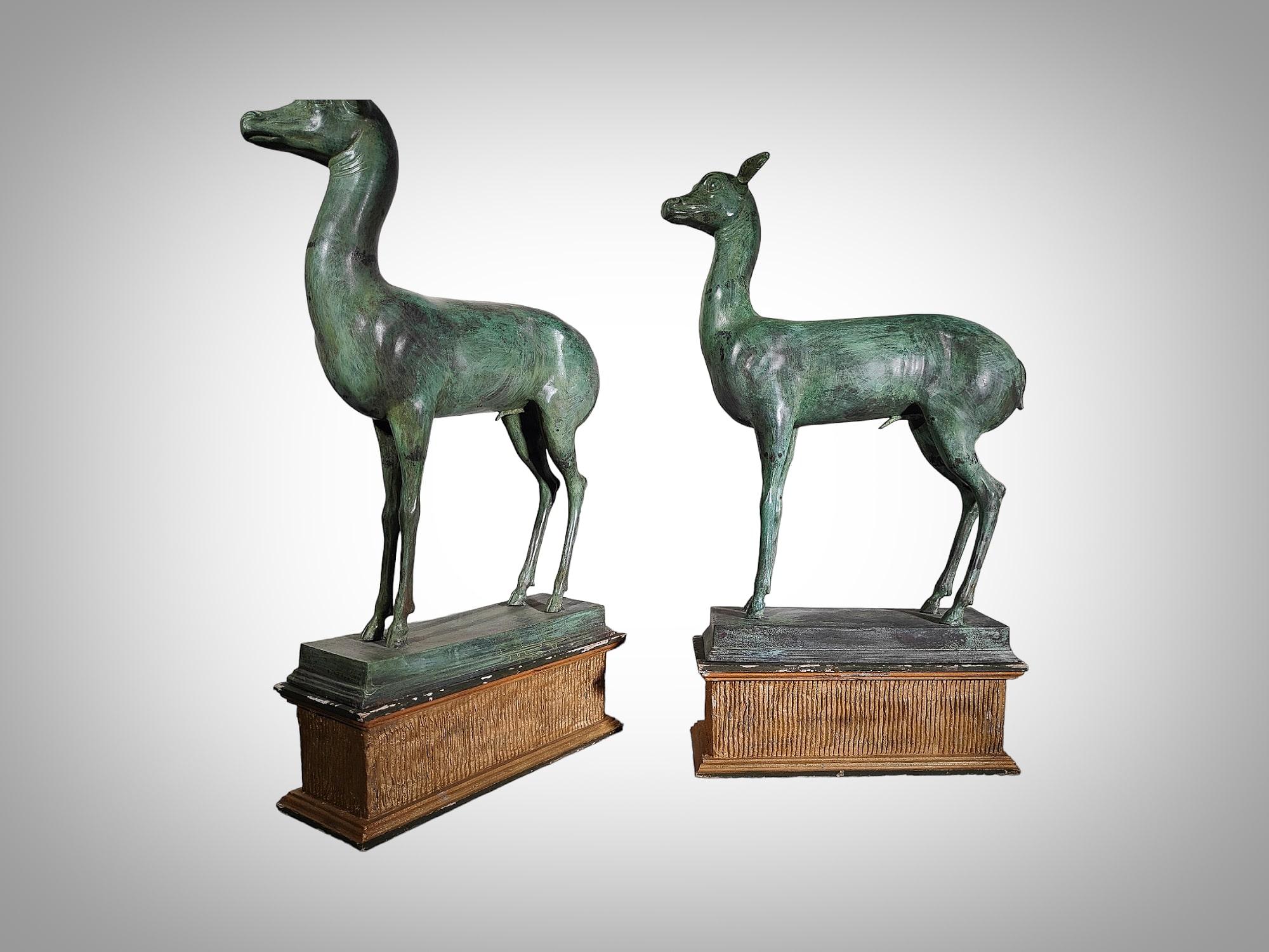 Small Pair Of Pompeian Deer From Herculaneum For Sale 7