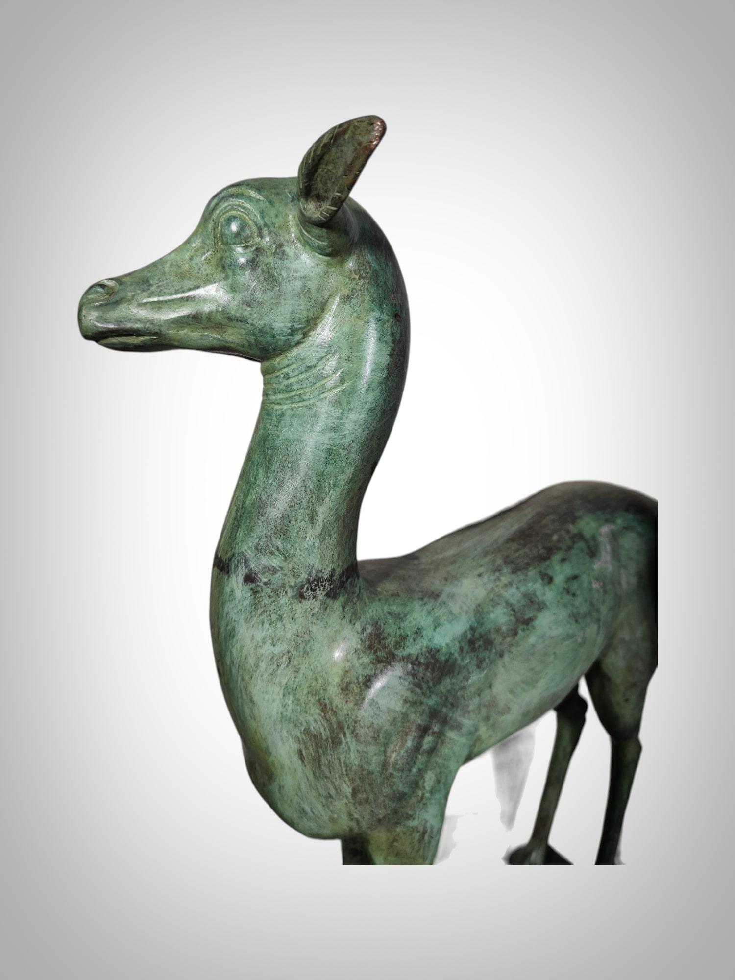 Small Pair Of Pompeian Deer From Herculaneum For Sale 1