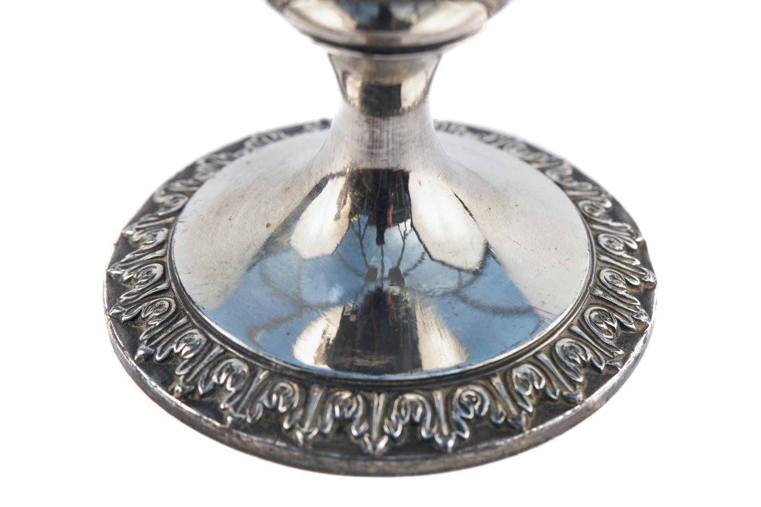 Piccola coppia di lampade ad olio antiche placcate in argento di qualità In condizioni buone in vendita a Ipswich, GB