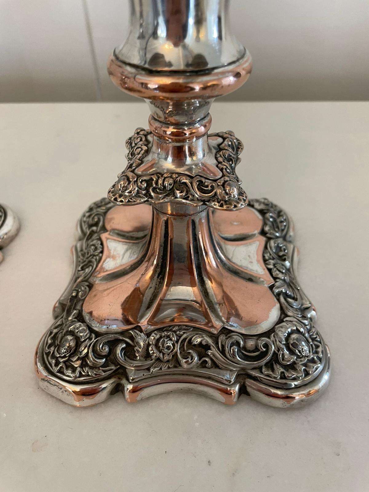 19th Century Small Pair of Quality Antique Victorian Sheffield Plated Candlesticks For Sale