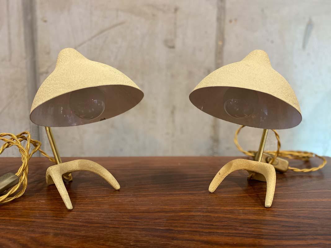 Small Pair of Table Lamps by Louis C. Kalff for Cosack Brothers, 1950s 1