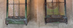 Small Pair of Vintage Handcrafted Wall-Mounted Brass Lantern