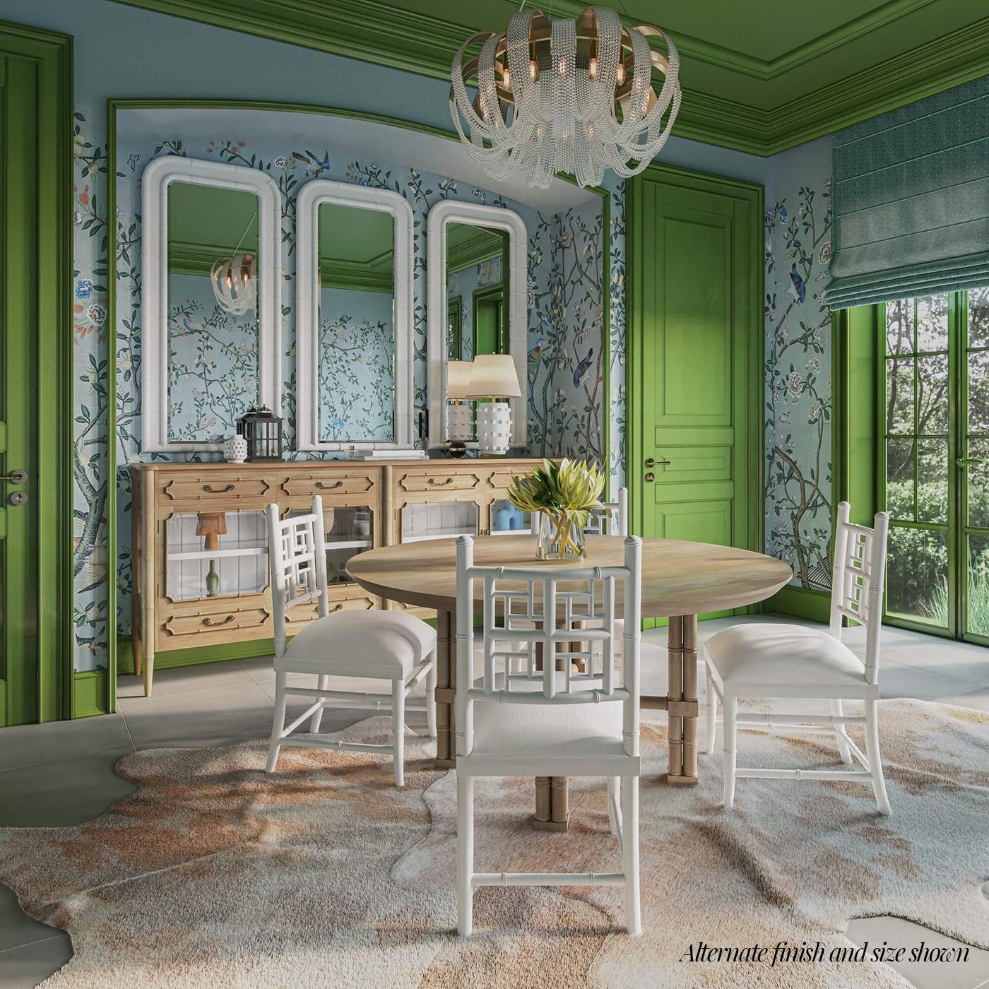 Hollywood Regency Small Palm Beach Regency Round Dining Table For Sale