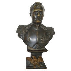 Small Patinated Bronze Bust of Napoleon
