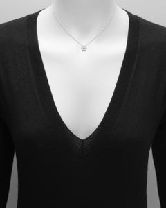 Small Pavé Diamond Flower Pendant