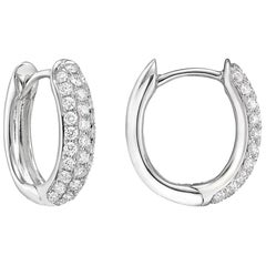 Small Pavé Diamond Hoop Earrings
0.5 Carat
Small Pavé Diamond Hoop Earrings
0.5 Carat