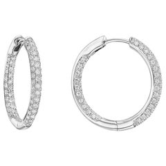 small pave diamond hoop earrings Small Pavé Diamond Hoop Earrings
0.6 Carat