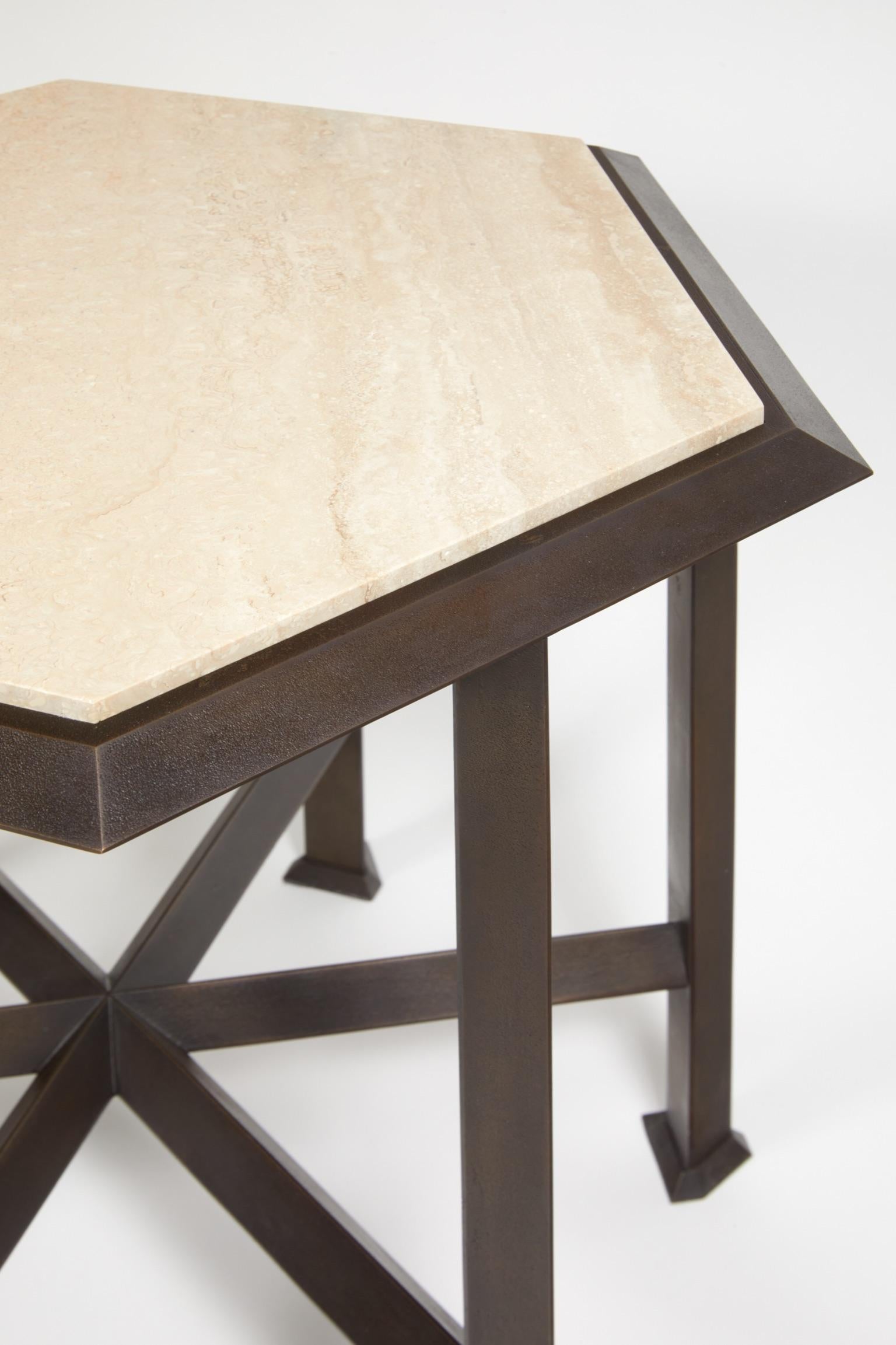 Contemporary Small Pedestal Table 