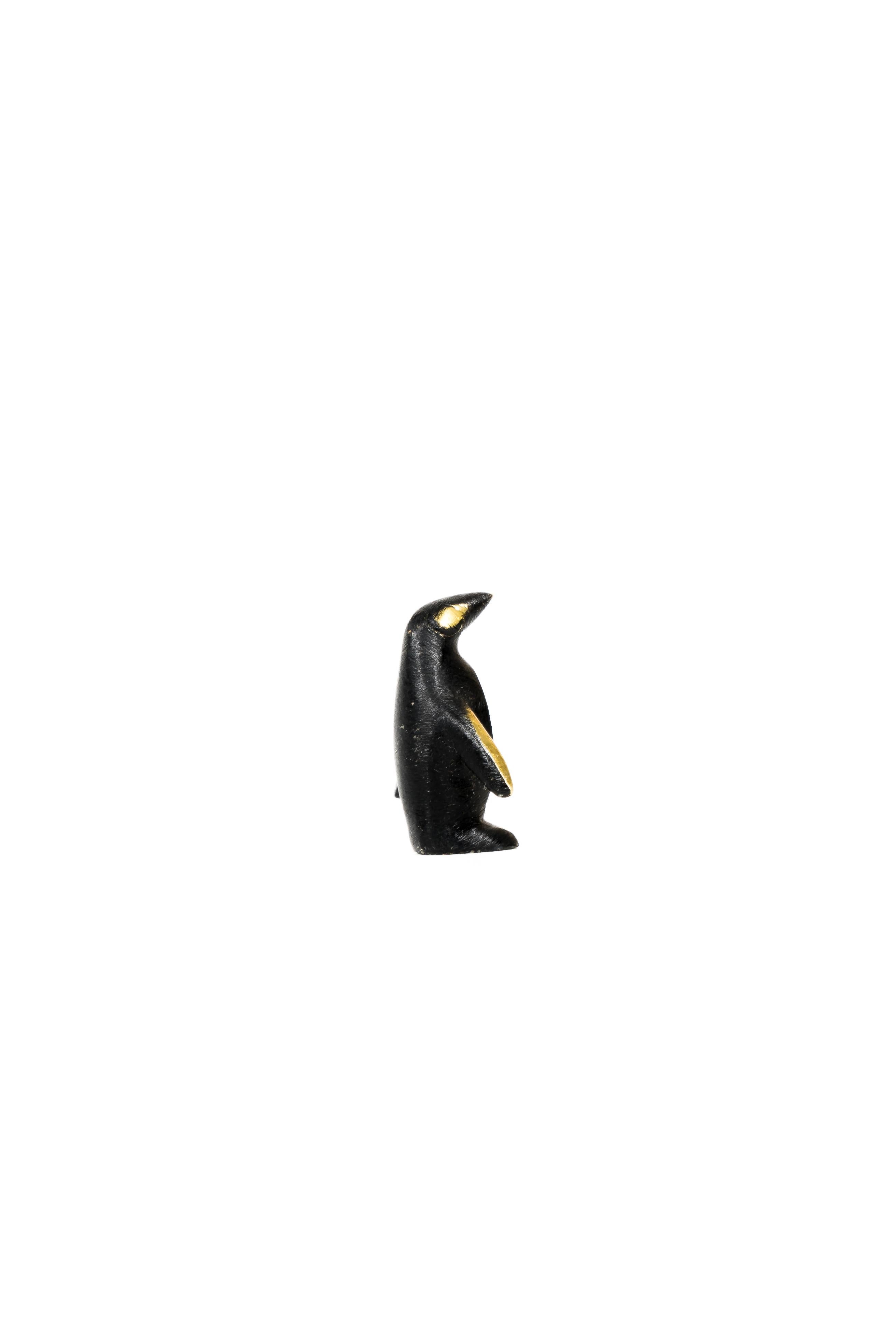 Blackened Small Penguin by Walter Bosse, Around 1950s For Sale