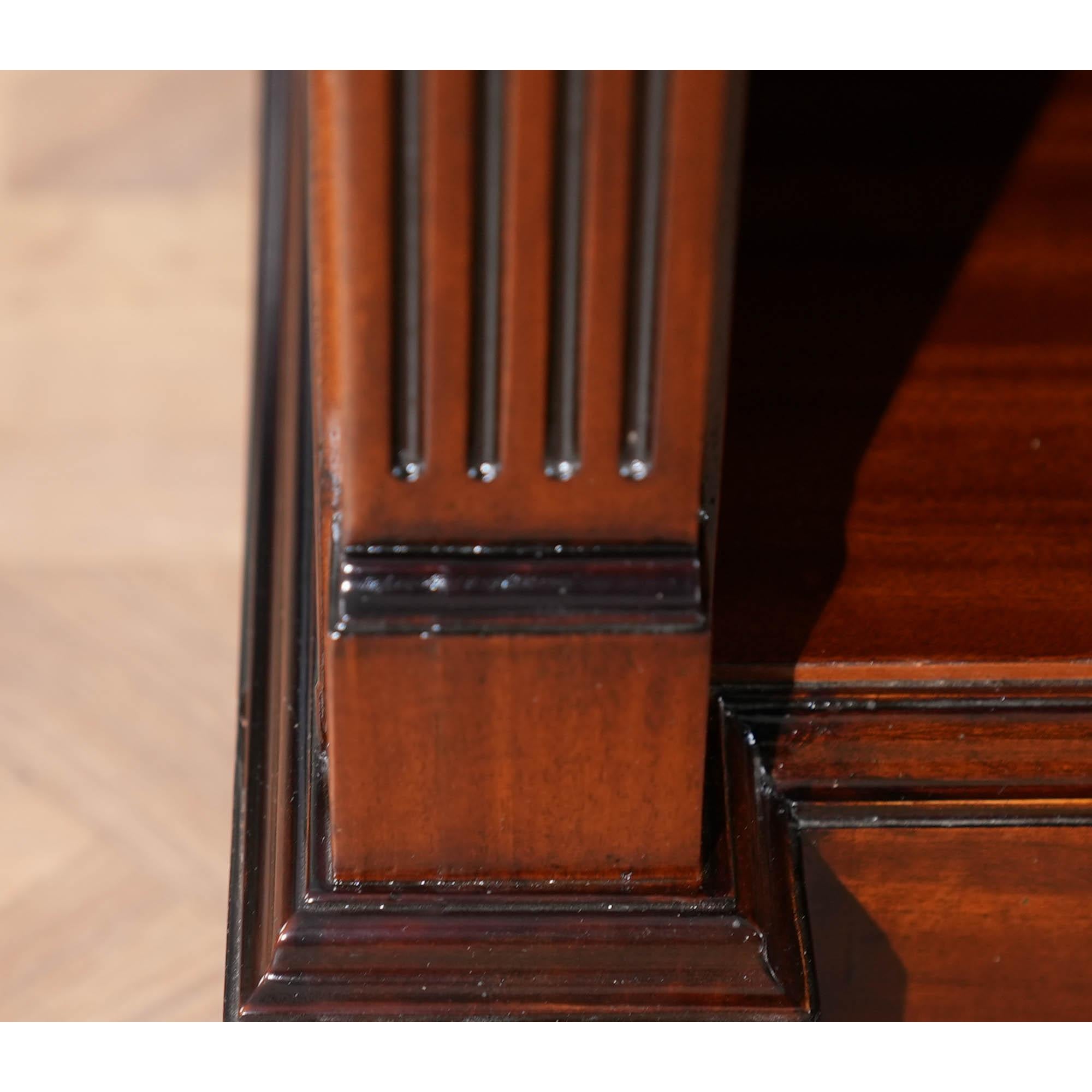 Hand-Carved Small Penhurst Mahogany Bookcase For Sale