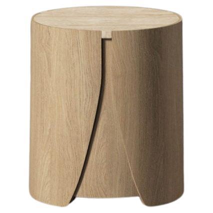 Small Perianth Natural Oak Table by Haymann Editions For Sale