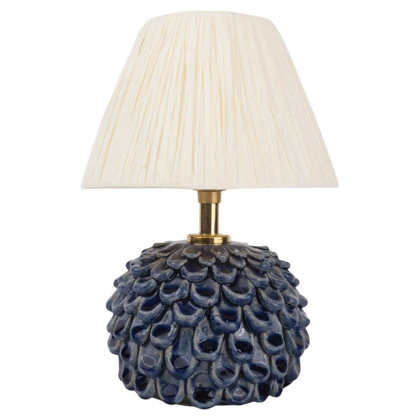 Small Petal Blue Table Lamp