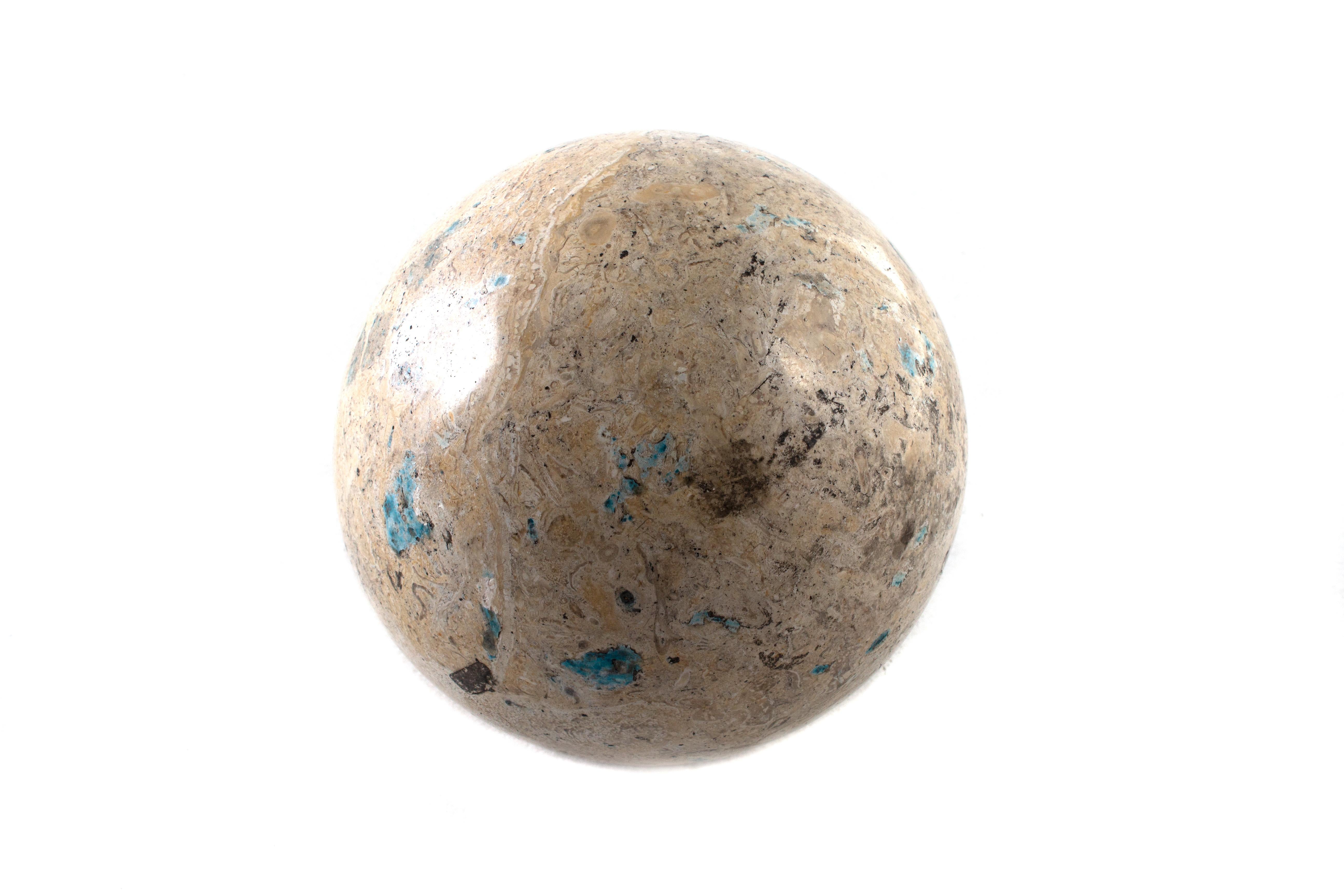 Small Petrified wood sphere accessory.