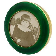 Petit cadre rond de style anglais, début des années 1900. Salimbeni