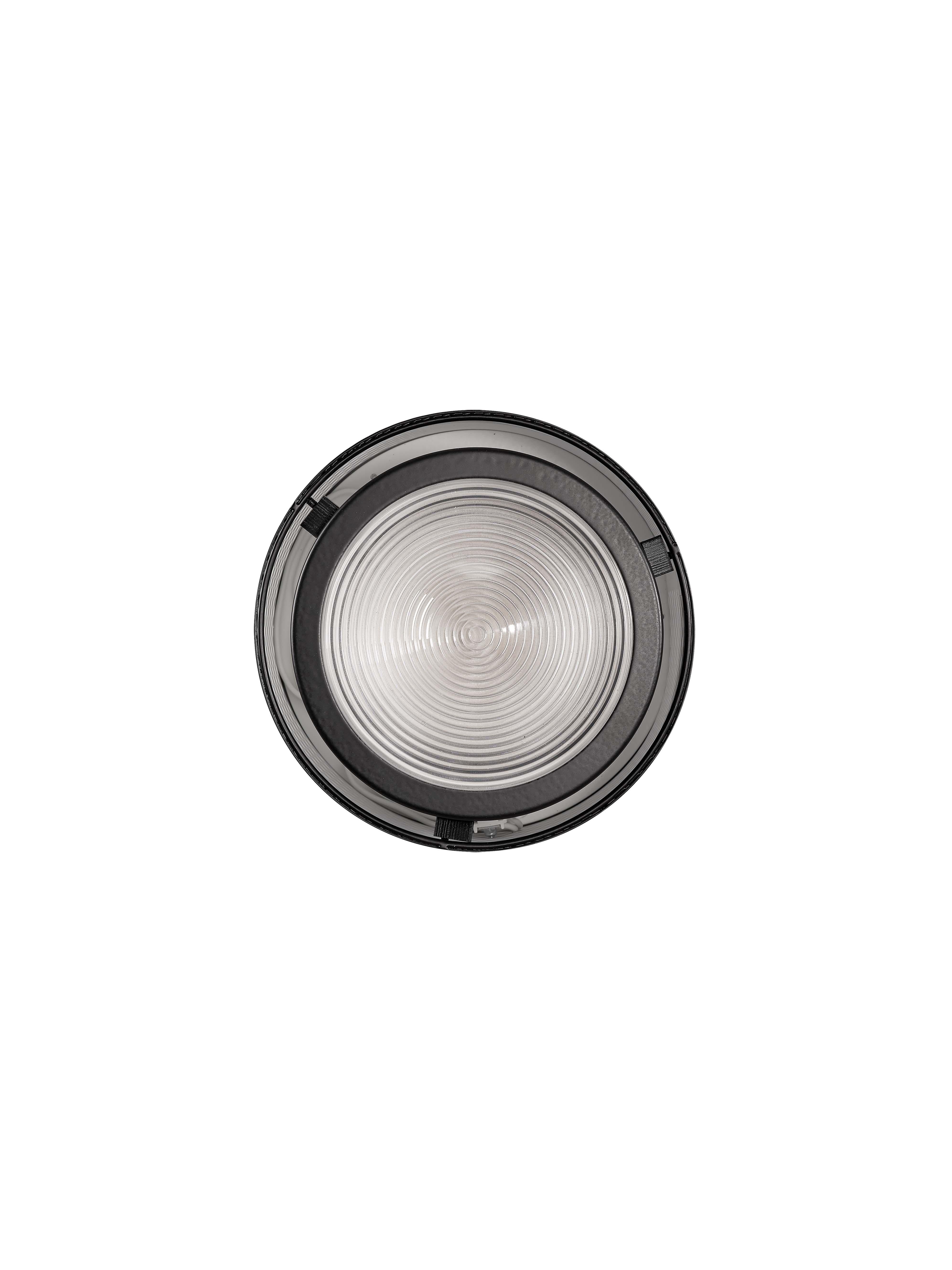 Small Pierre Guariche 'G13' Wall or Ceiling Light for Sammode Studio in Black For Sale 3