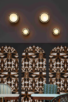 Kleine Wand- oder Deckenleuchte „G13“ von Pierre Guariche für Sammode Studio in Schwarz