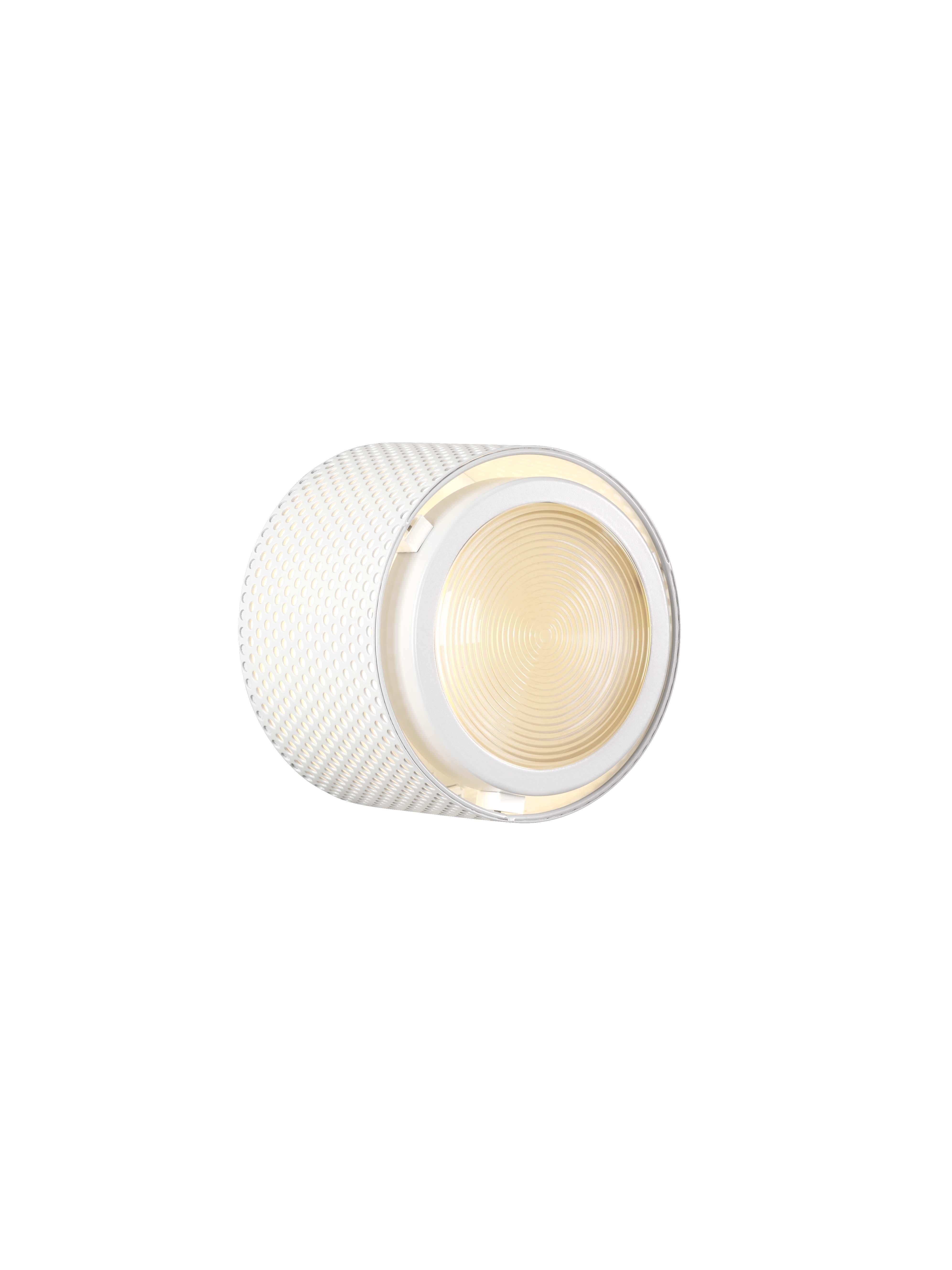 Small Pierre Guariche 'G13' Wall or Ceiling Light for Sammode Studio in White For Sale 3