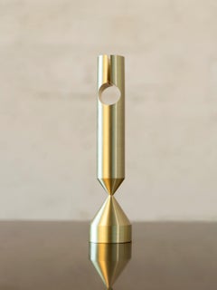 Small Pillar Brass Candlestick by Gentner Design
