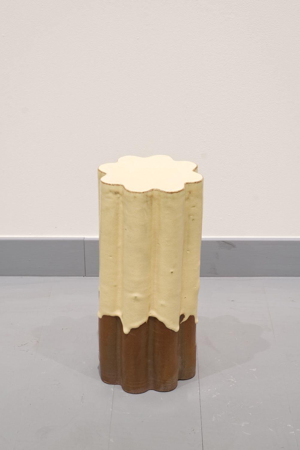 Modern Small Pillar Stool by Milan Pekař