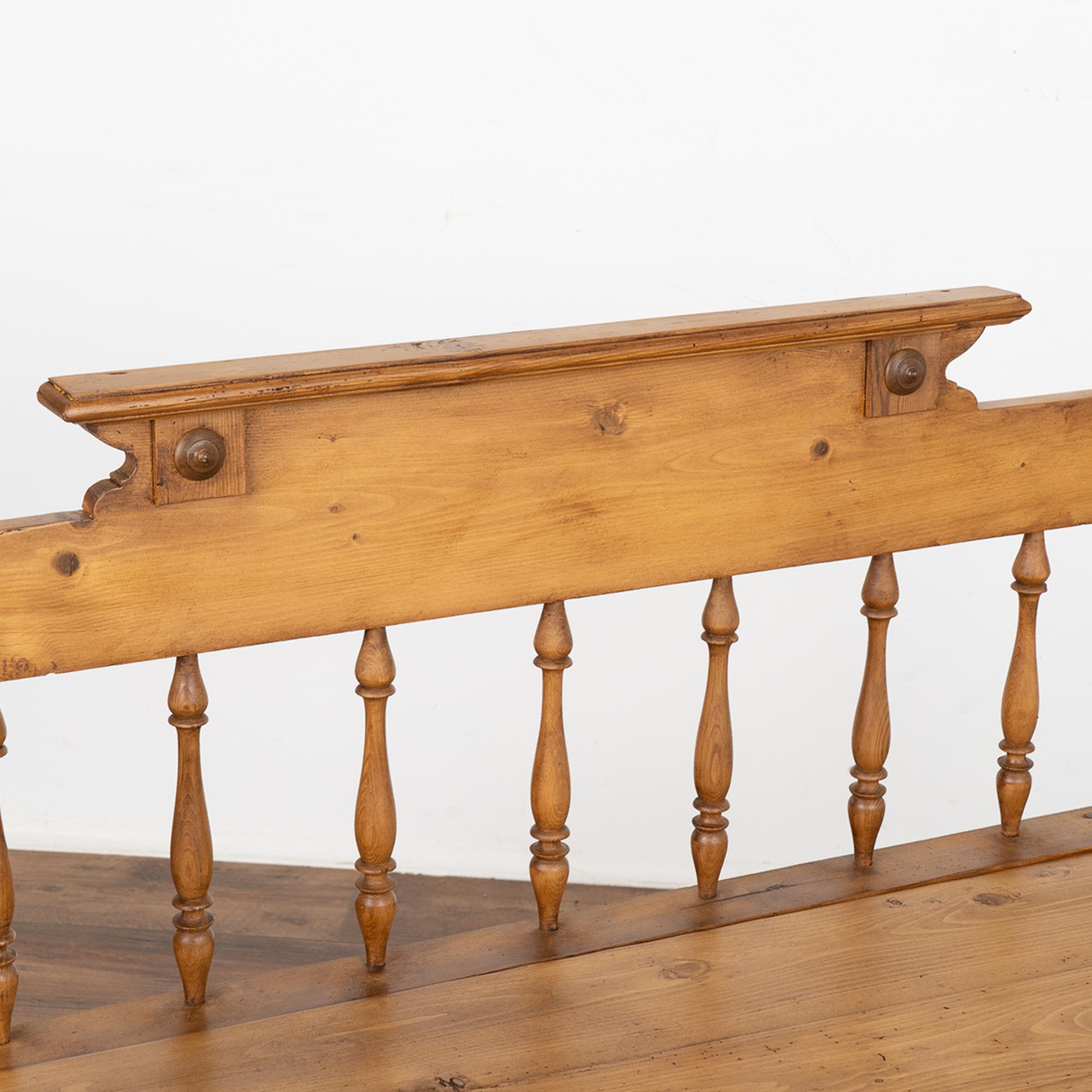 Small Pine Bench With Storage, Sweden Circa 1840-60 2