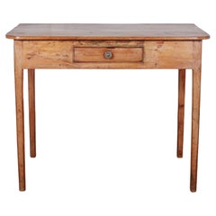 Antique Small Pine Lamp Table