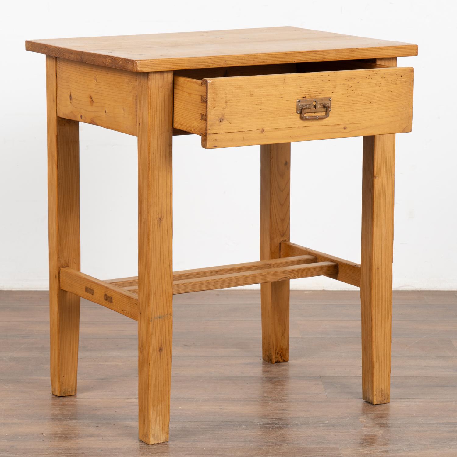 Country Small Pine Nightstand Side Table, Denmark circa 1900 For Sale
