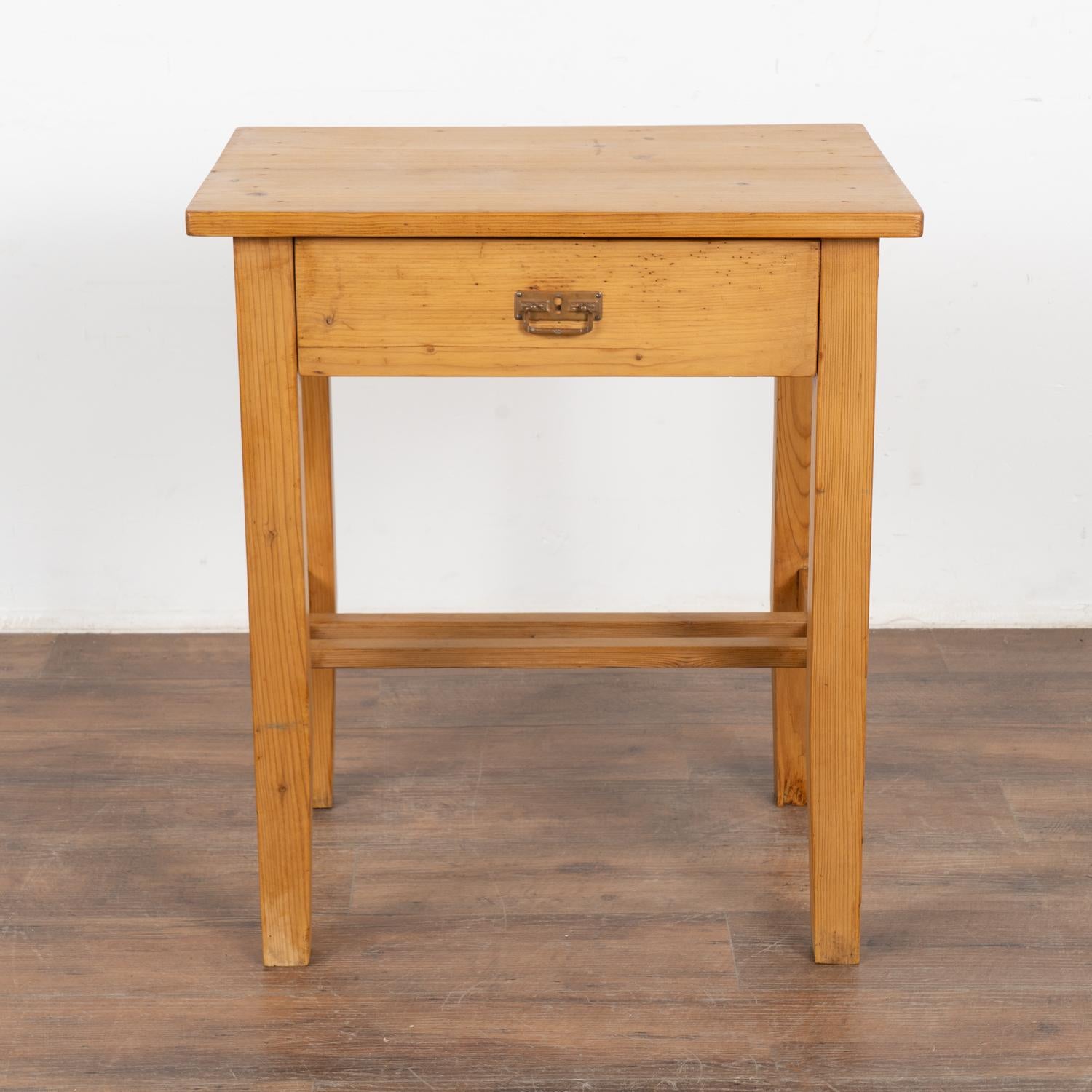 Danish Small Pine Nightstand Side Table, Denmark circa 1900 For Sale