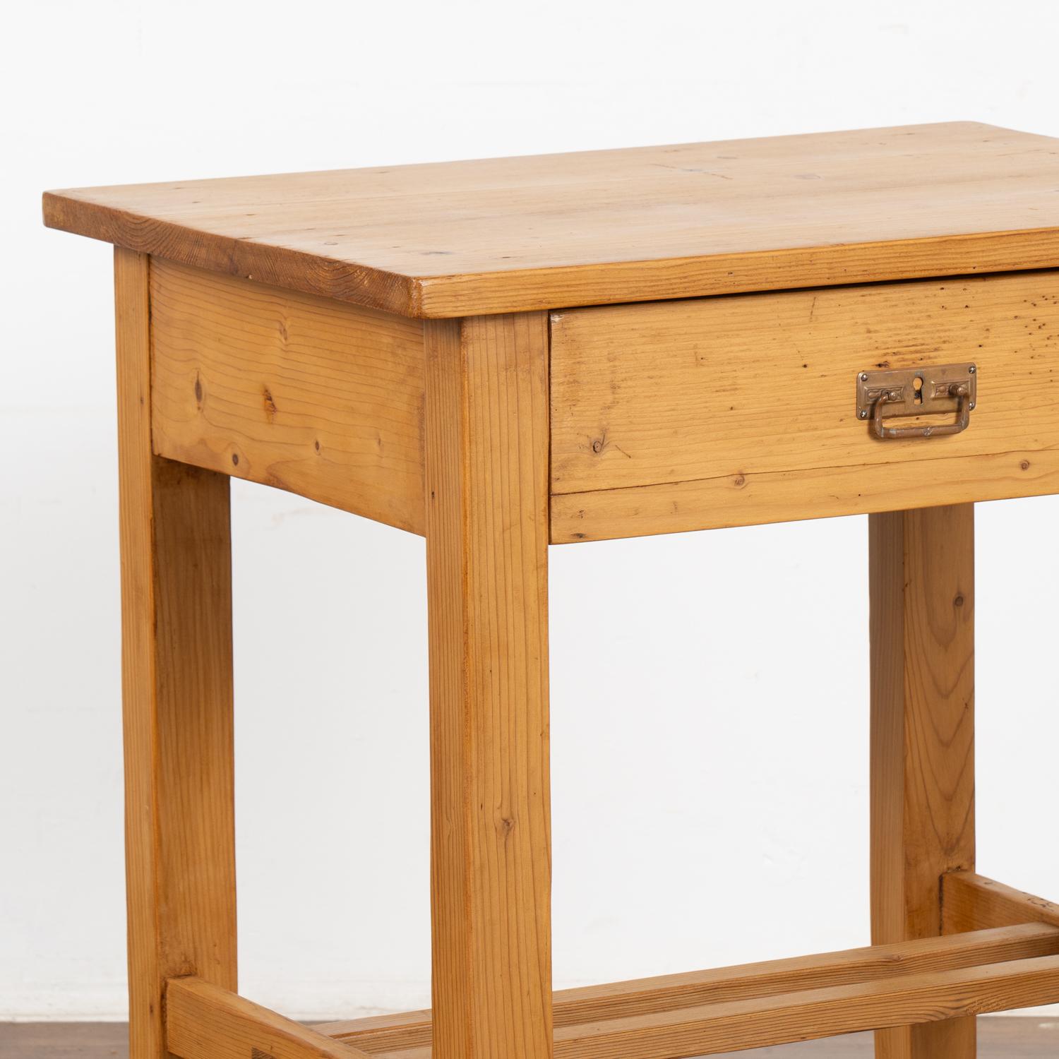 20th Century Small Pine Nightstand Side Table, Denmark circa 1900 For Sale