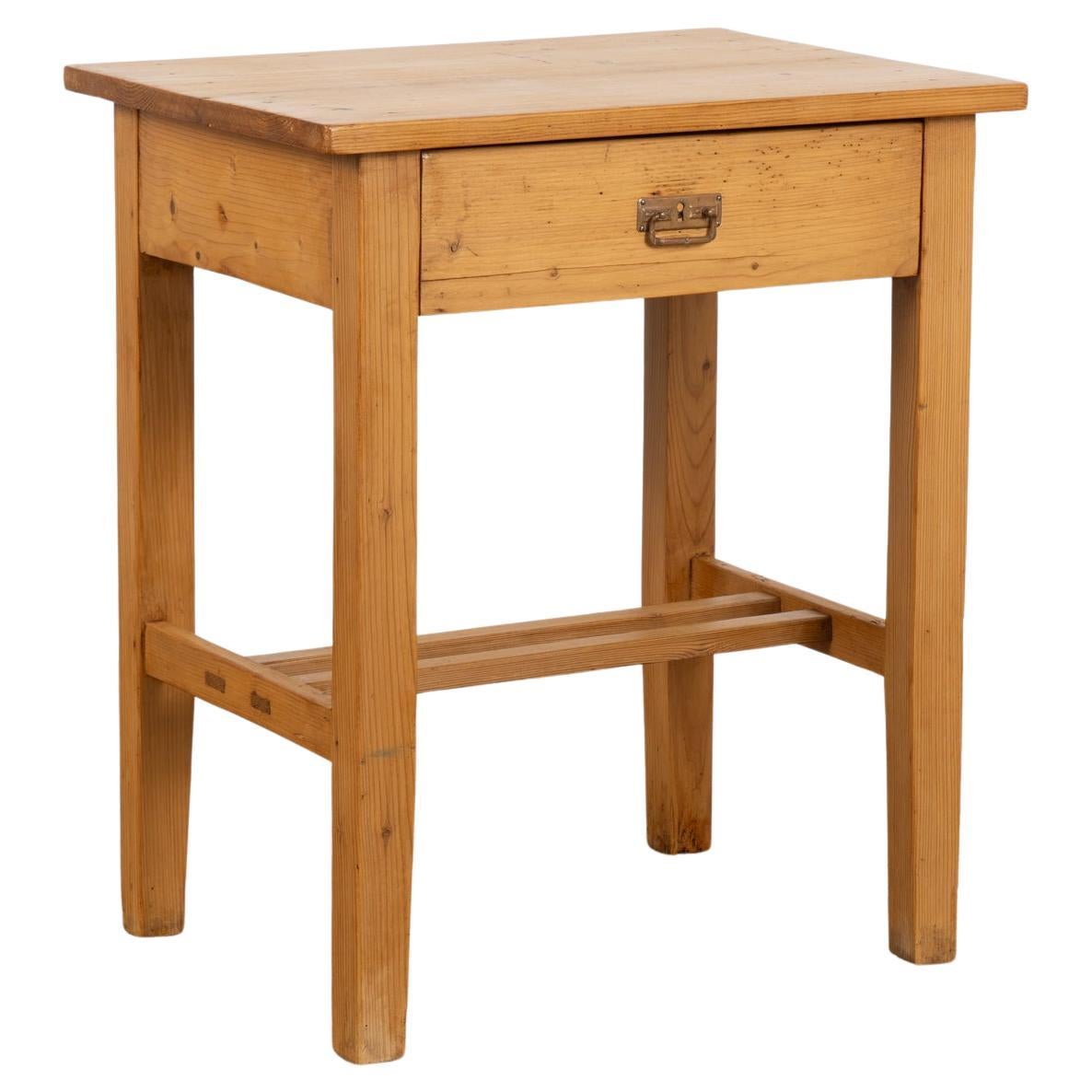 Small Pine Nightstand Side Table, Denmark circa 1900 For Sale