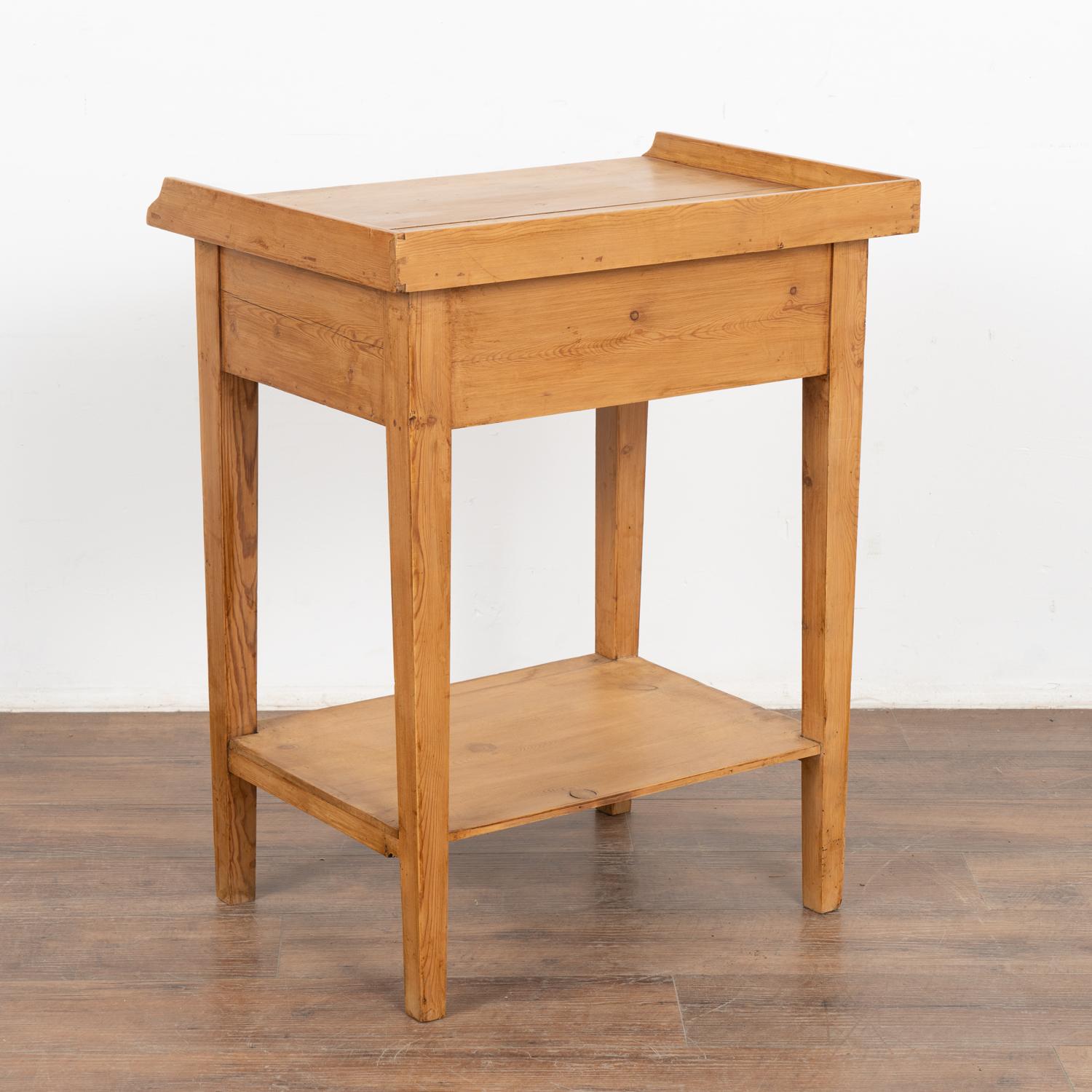 Small Pine Side Table With Drawer, Denmark circa 1890 4