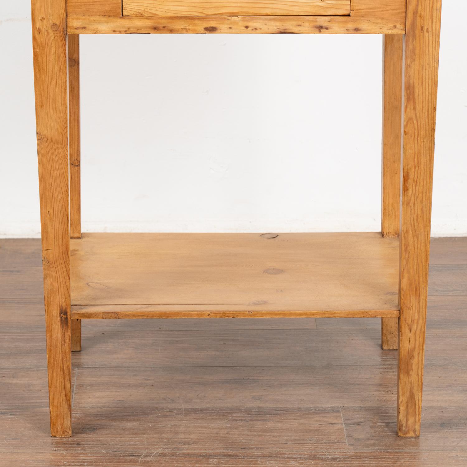 Small Pine Side Table With Drawer, Denmark circa 1890 1