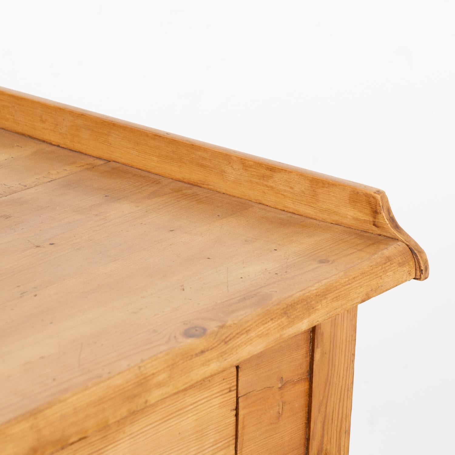 Small Pine Side Table With Drawer, Denmark circa 1890 2