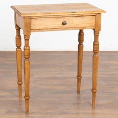 Small Pine Side Table with Single Drawer, Sweden circa 1890