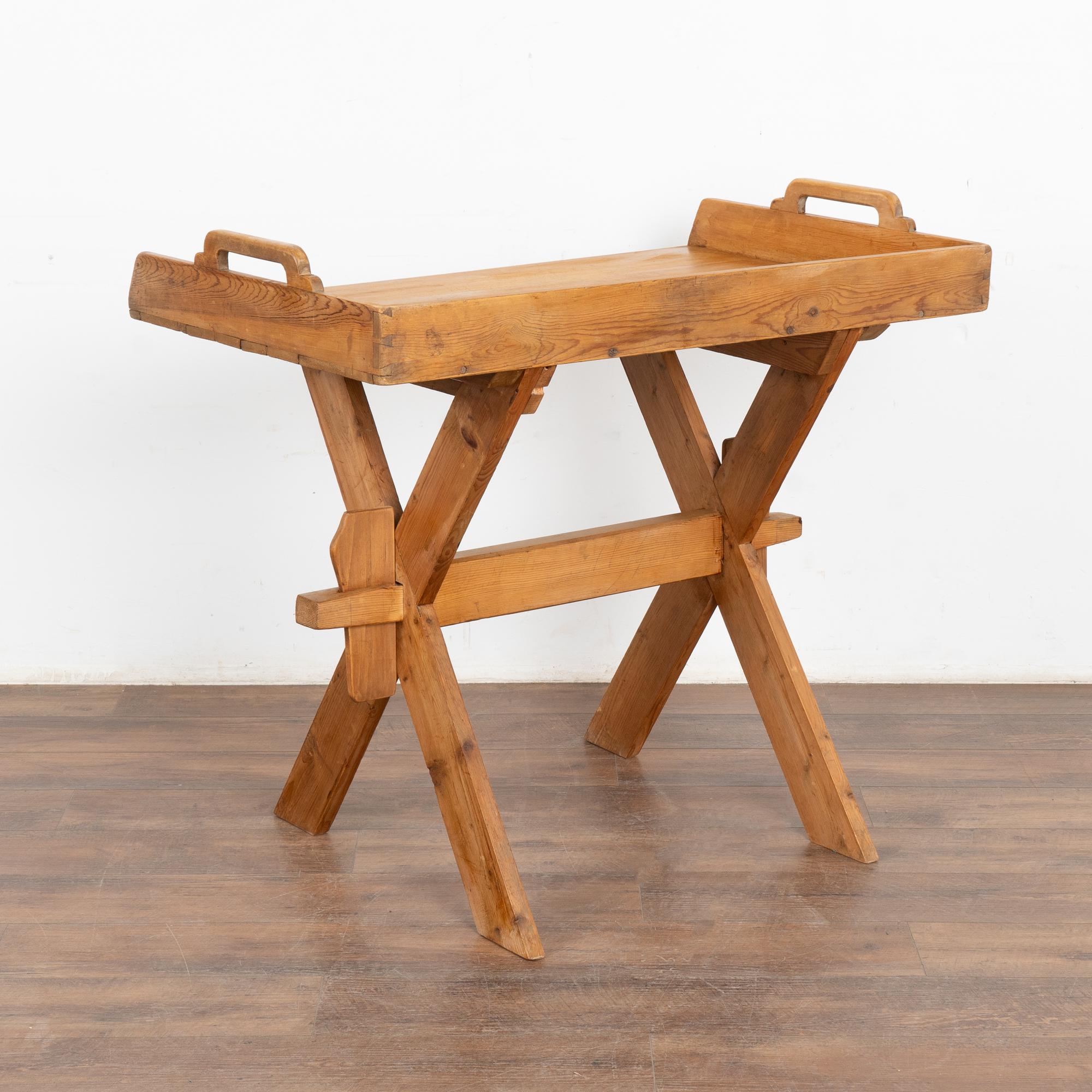 Small Pine Side Table with Tray Top, Sweden circa 1820-40 2