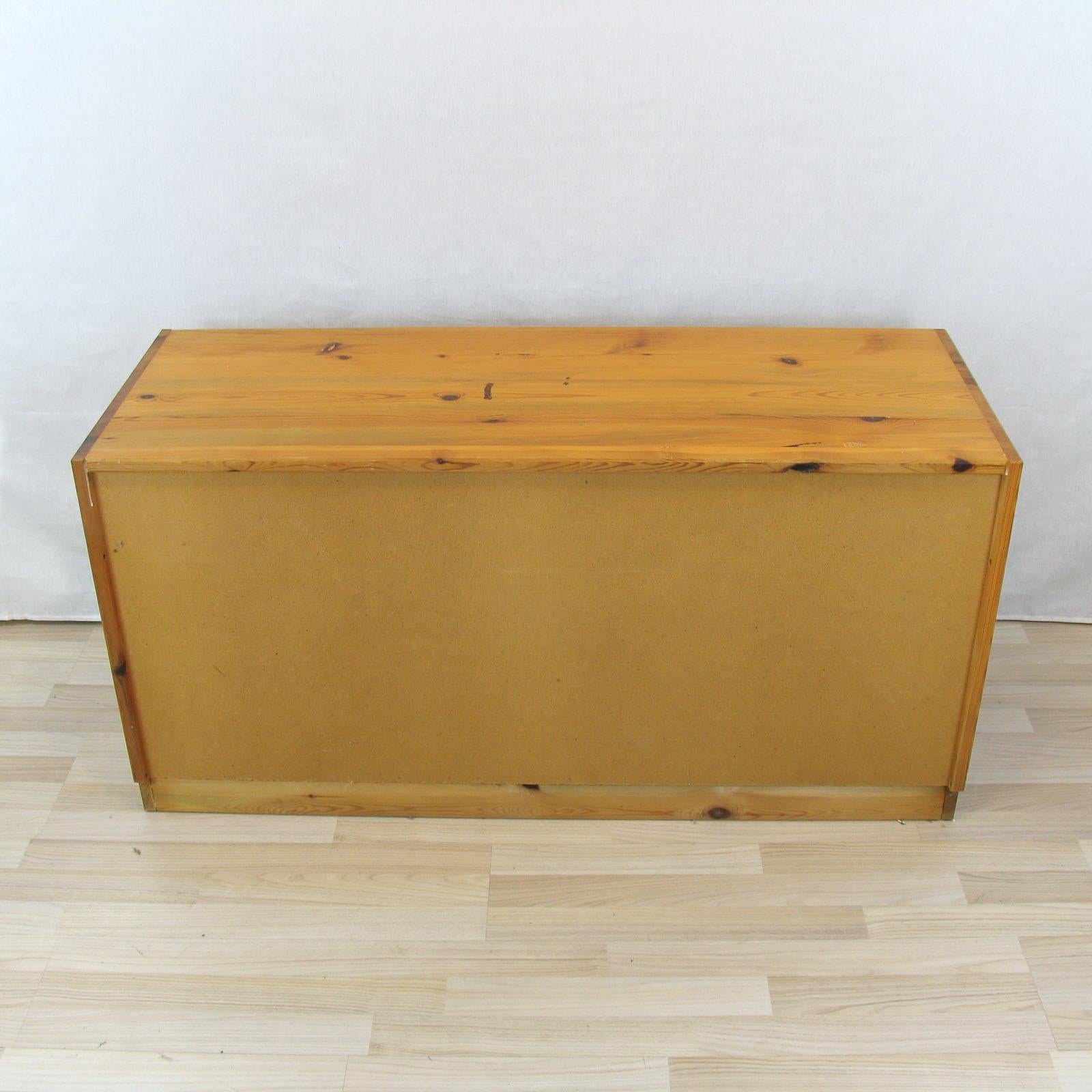 Small Pine Sideboard by Sven Larsson, Sweden 1970s For Sale 2