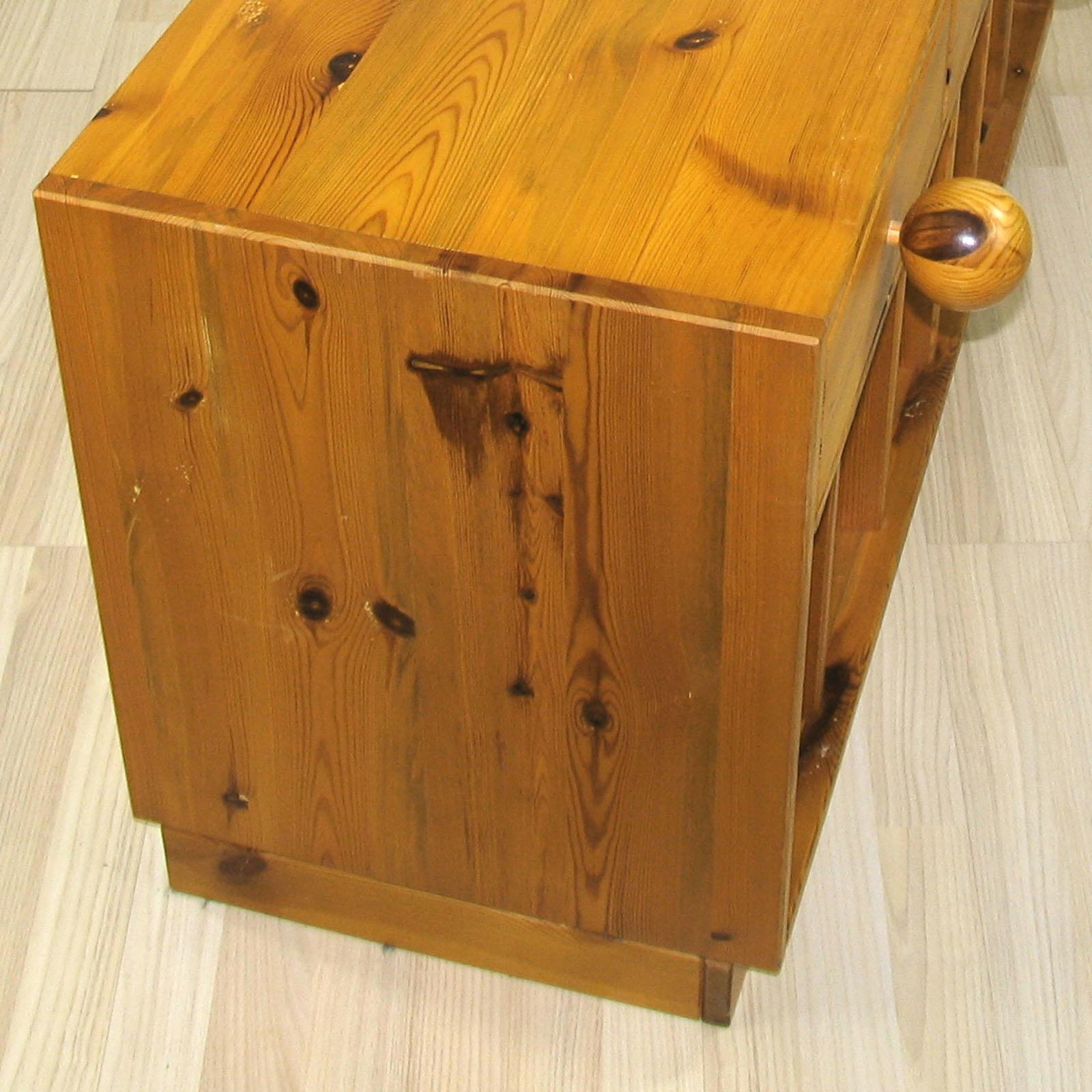 Small Pine Sideboard by Sven Larsson, Sweden 1970s For Sale 5