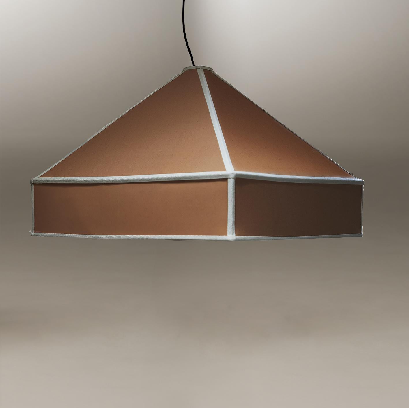 Petite lampe pendante plissée Piramide par NASSI en vente 6