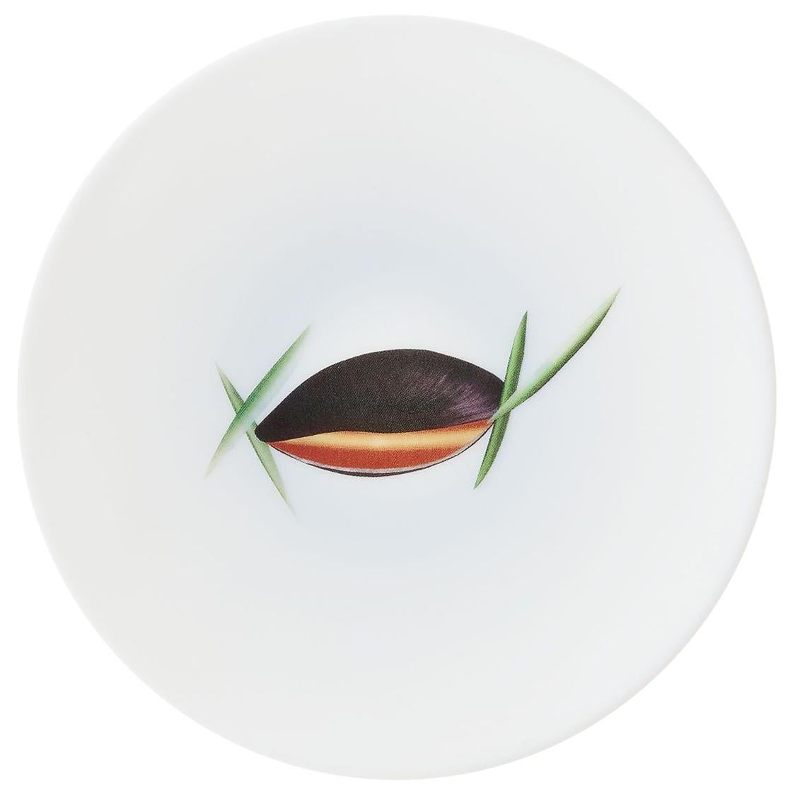 Bread Porcelain Plate By The Chef Alain Passard Model " Mold"
