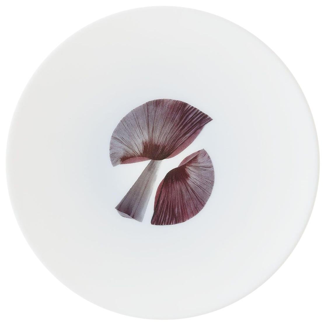 Bread Porcelain Plate By The Chef Alain Passard Model " Mushroom" For Sale