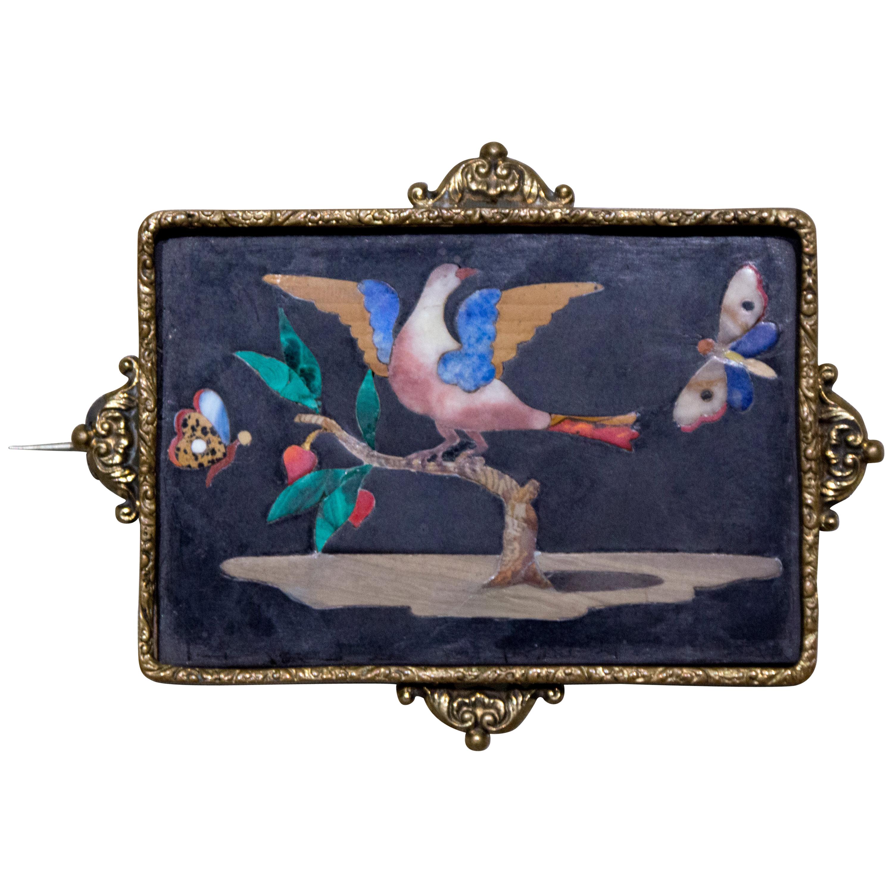 Small Plate with Bird Between Two Butterflies For Sale