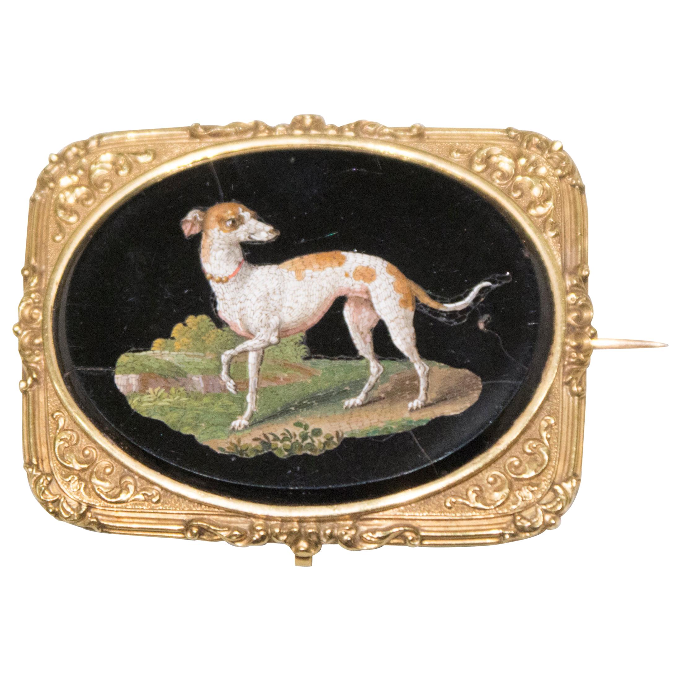 Small Plate with Greyhound For Sale