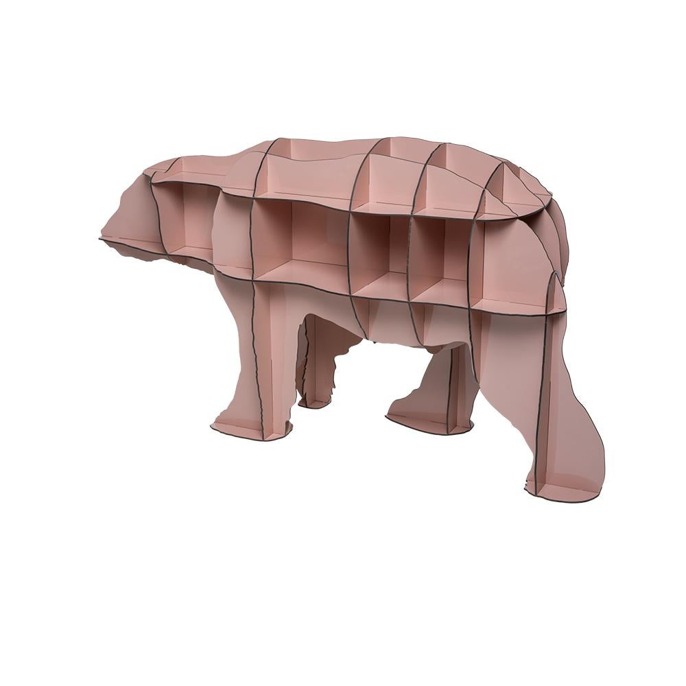 Piccola libreria con orso polare - Pink JUNE In condizioni Nuovo in vendita a FONTAIN, FR