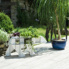 Small polar bear bookshelf - White JUNE