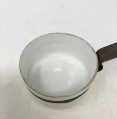 Small Porcelain and Metal Sauce Pan