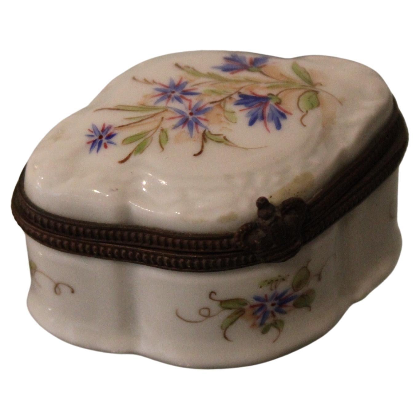 Small Porcelain Box For Sale