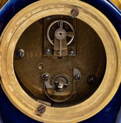 Small Porcelain Clock, 19th Century