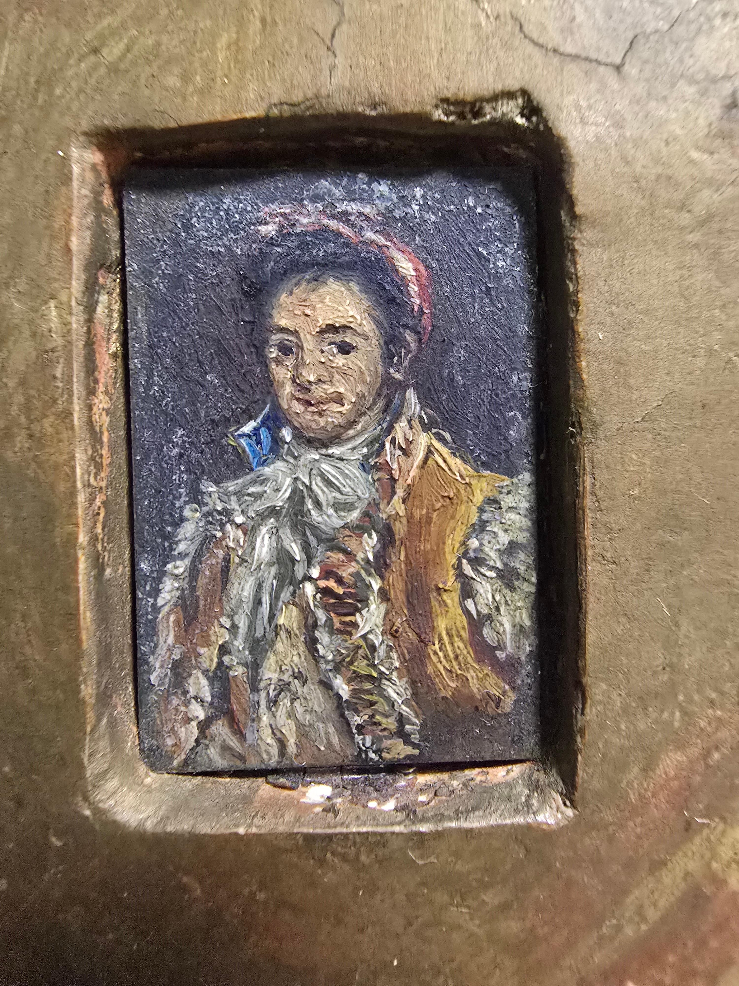 Copper Small Portrait Circa 1800 For Sale